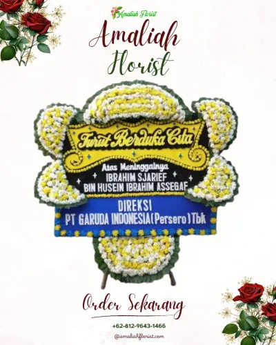 Papan Bunga Duka di Purbasana