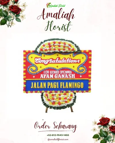 Bunga Papan Congratulation di Purbasana